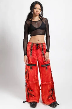 Tripp NYC X-Strap Zip Off Pants [Fire Wash] -Vampirefreaks Sale Store raver jeans 22e7485a 4cc0 4fcf a8f8 1977a273017a