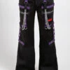 Tripp NYC Chain Dark Street Pants [Black/Purple] -Vampirefreaks Sale Store raver jeans f7083e9d 7f6d 4ecd 8d74 c9563aa7303a