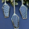 Real Spiderweb Coffin Necklace [Silver] -Vampirefreaks Sale Store real cobweb necklace