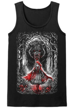 Little Dead Riding Hood T-shirt -Vampirefreaks Sale Store red riding hood mens tank top front