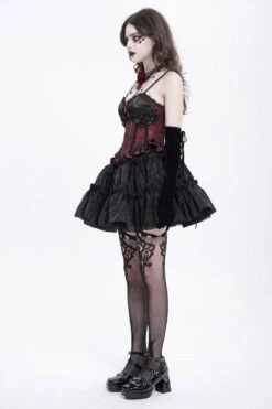 Painting The Roses Red Corset Top -Vampirefreaks Sale Store red victorian corset