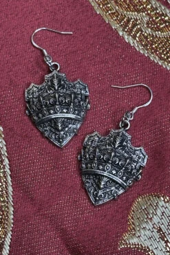 By The Shield Earrings -Vampirefreaks Sale Store ren fair earrings