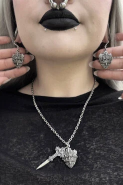 By The Shield Earrings -Vampirefreaks Sale Store renaissance jewelry