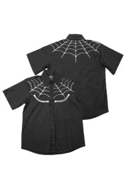 Spiderweb White Western Shirt -Vampirefreaks Sale Store rockabilly shirt c08ce361 a1c8 4e12 a267 2aa010ec1b67