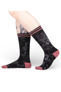 Eternal Roses Crew Socks -Vampirefreaks Sale Store romance socks