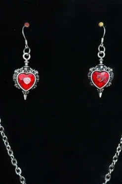 Heart Of Glass Earrings -Vampirefreaks Sale Store romantic earrings