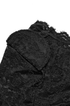 Moonlace Long Sleeve Top [Black] -Vampirefreaks Sale Store romantic goth clothes