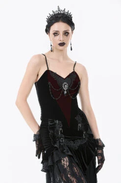 Merlot Lace-Up Corset Top -Vampirefreaks Sale Store romantic gothic top