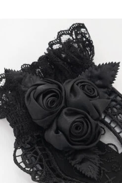 Night Veil Vegan Leather Lace Gloves -Vampirefreaks Sale Store rose gloves