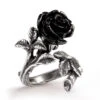 Alchemy Wild Black Rose Ring -Vampirefreaks Sale Store rose ring