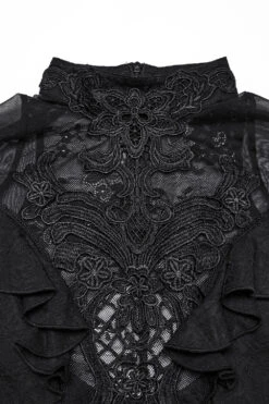 Aurora Ruffled Rose Lace Top -Vampirefreaks Sale Store ruffle shirt 78294539 b6a5 48ee b117 63a8a02dcefe