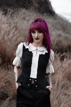 Ravenshade Blouse -Vampirefreaks Sale Store ruffled blouse