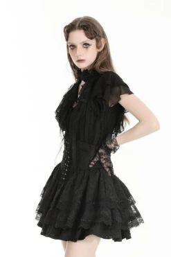 Regency Rose Button-Up Blouse -Vampirefreaks Sale Store ruffled top 55d1cee1 9112 4fa6 b88b b9f29fa84638