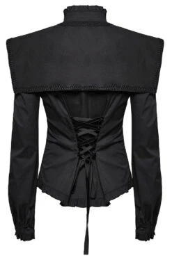 Withering Heights Button Up Shirt [Black] -Vampirefreaks Sale Store ruffled top 8699567c 408a 450d 8468 c547b784dcb3