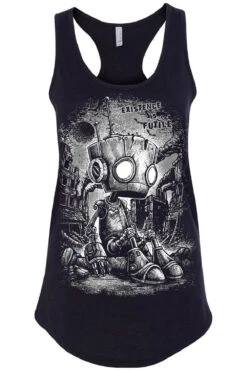 Sad Robot T-shirt -Vampirefreaks Sale Store sadrobot racerback tank black front resize