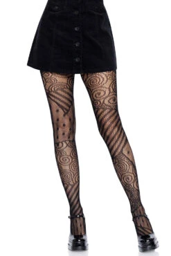 LEG AVENUE Sally's Stitches Patchwork Tights