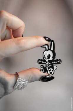 RIP Rabbit Enamel Pin