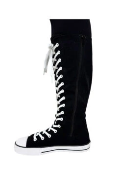 RAWR OG High Top Sneakers [Black/White] -Vampirefreaks Sale Store scene girl sneakers