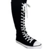RAWR OG High Top Sneakers [Black/White] -Vampirefreaks Sale Store scene sneakers