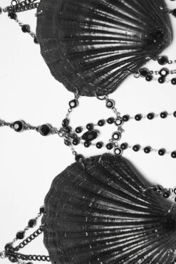 Dark Siren Seashell Chain Harness -Vampirefreaks Sale Store seashell bra