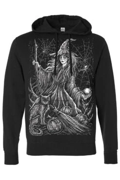 Season Of The Witch Hoodie -Vampirefreaks Sale Store season of the witch pullover hoodie blank sleeves