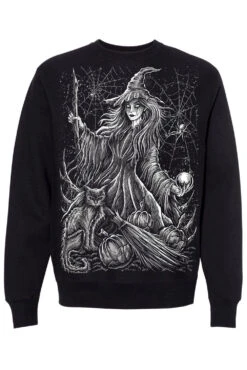 Season Of The Witch Sweatshirt -Vampirefreaks Sale Store season of the witch sweatshirt blank sleeves