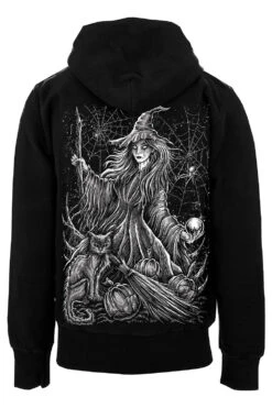 Season Of The Witch Hoodie -Vampirefreaks Sale Store season of the witch zipper hoodie back blank sleeves