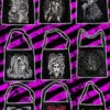 Shoulder Sling Zipper Tote Bag -Vampirefreaks Sale Store shoulder sling tote collage2 fe276687 4579 4076 b17c c1b1639a6d66