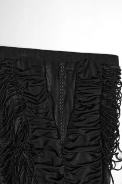 Sheer Specter Mesh Maxi Skirt -Vampirefreaks Sale Store shredded gothic skirt