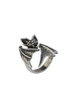 Alchemy Nighthawk Ring -Vampirefreaks Sale Store silver bat ring