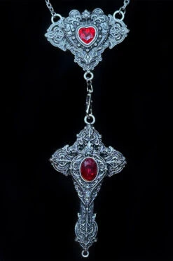 Cross My Heart Reversible Rosary Necklace