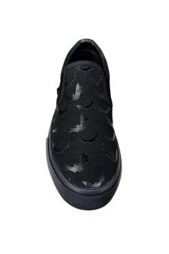 Chill Bat Platform Sneakers [Blackout] -Vampirefreaks Sale Store skater shoes