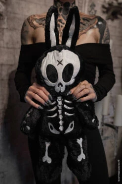 RIP Rabbit Plush Backpack 19 RIP Rabbit Plush Backpack -Vampirefreaks Sale Store skeleton backpack