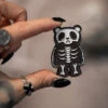 Grumpy Bones Bear Enamel Pin -Vampirefreaks Sale Store skeleton bear pin