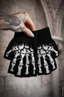 Dead Inside Skeleton Gloves [Fingerless] -Vampirefreaks Sale Store skeleton gloves 77127edb a849 4901 b400 790c11e7b32b