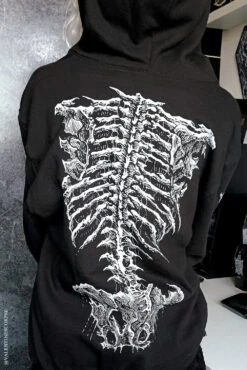 Dead Inside Skeleton Hoodie -Vampirefreaks Sale Store skeleton mens clothes