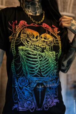 Pride Skeleton Love T-shirt [RAINBOW] -Vampirefreaks Sale Store skeleton shirt ffe0b2ab ad37 4779 a4e5 a149a7886aea