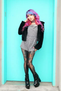 Skeleton Fishnet Tights -Vampirefreaks Sale Store skeleton tights