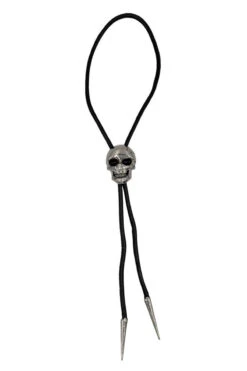 Skull Chrome Bolo Western Tie -Vampirefreaks Sale Store skull bolero