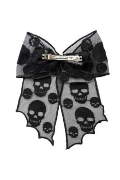 Skull Lace Hair Bow -Vampirefreaks Sale Store skull hair bow