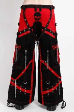 Tripp NYC Off Track Pants [Black/Red] -Vampirefreaks Sale Store skull jeans 96df2b9c ca6f 494c 94c0 b0192902fed7