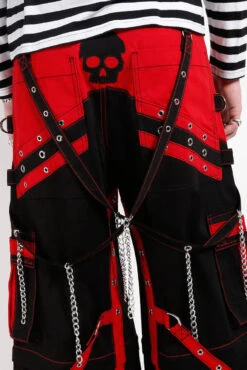 Tripp NYC Off Track Pants [Black/Red] -Vampirefreaks Sale Store skull pants 3287b6fd e3ee 43c6 ba02 f6b12b79507d