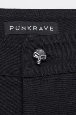 Black Pill Armored Moto Pants -Vampirefreaks Sale Store skull pants 662f5189 c051 4c8b 97a3 acf3fefc5f9d