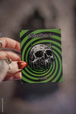 Skull Drip Enamel Pin -Vampirefreaks Sale Store skull pin