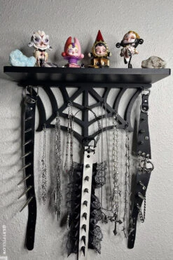 Spiderweb Jewelry Display Shelf -Vampirefreaks Sale Store spider decor
