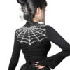 Spiderweb Western Tie Top -Vampirefreaks Sale Store spiderweb blouse