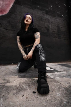 Spiderweb Joggers 23 Spiderweb Joggers -Vampirefreaks Sale Store spiderweb joggers