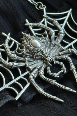 Arachnophobia Necklace -Vampirefreaks Sale Store spiderweb necklace