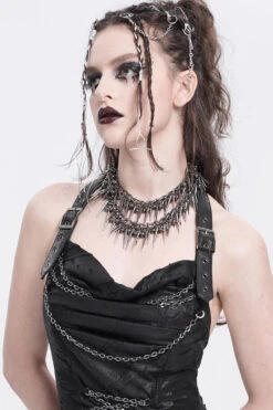 Knightcore Spiked Layered Necklace -Vampirefreaks Sale Store spike choker 2865cb98 fe73 410e bf95 0710d1becbe9