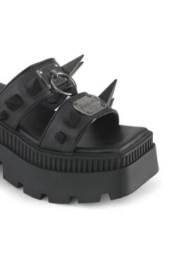 Widow Maker Spiked Platform Sandals [WRATH-13/BVL] -Vampirefreaks Sale Store spike sandals womens